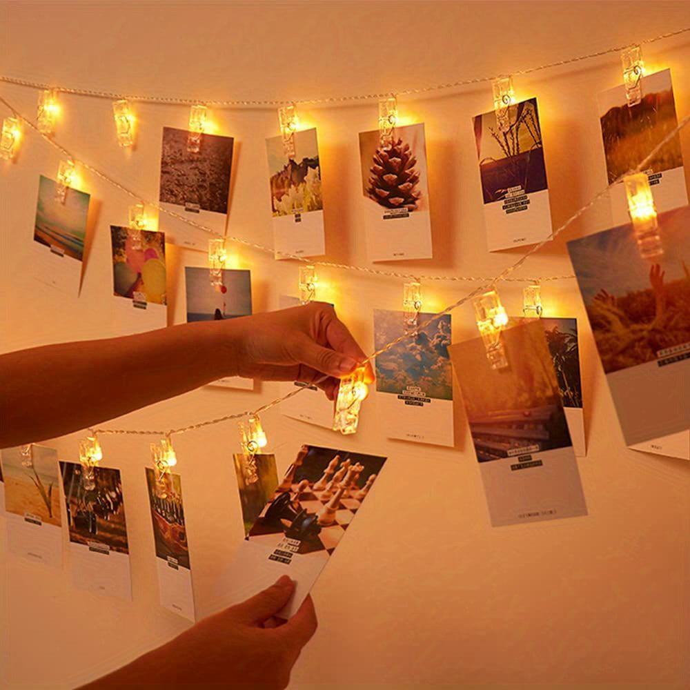 ClipGlow LED Photo Lamp - Magical String Lights with Photo Clips