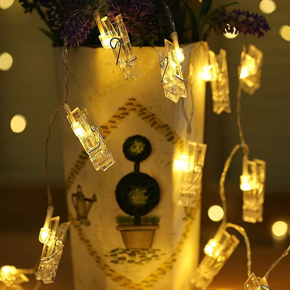 ClipGlow LED Photo Lamp - Magical String Lights with Photo Clips