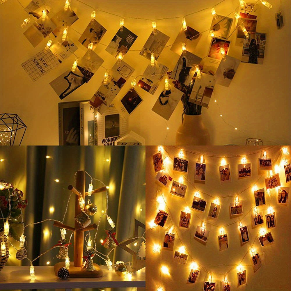 ClipGlow LED Photo Lamp - Magical String Lights with Photo Clips