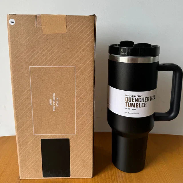 Vacuum Insulated Cup with Lid and Straw – ThermoTumbler