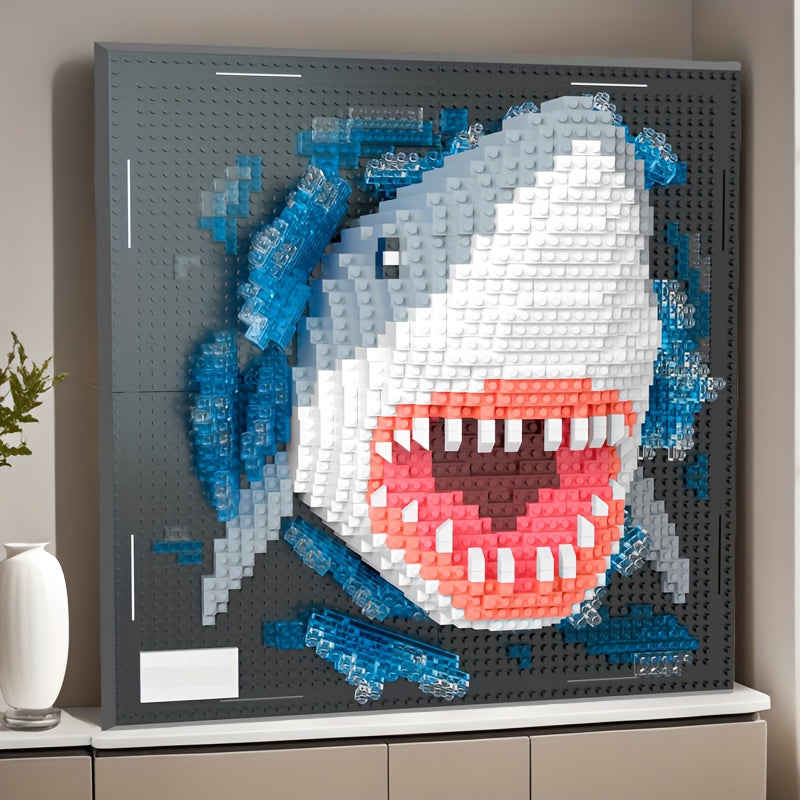 Creative 3D Wall Art Building Blocks – Shark and Eagle Collection
