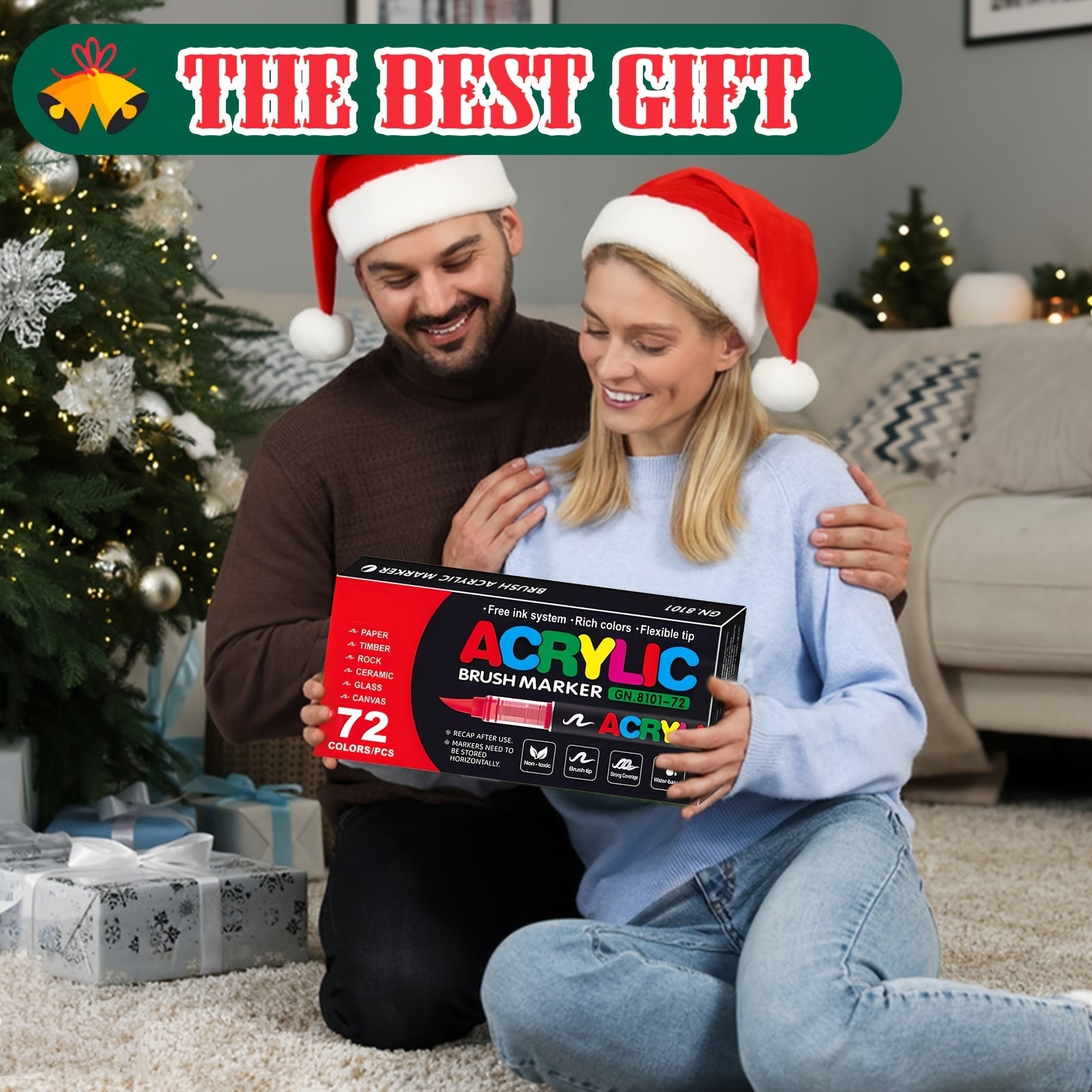 72 Colours Acrylic Paint Markers – Perfect for Creative Painting on Various Surfaces