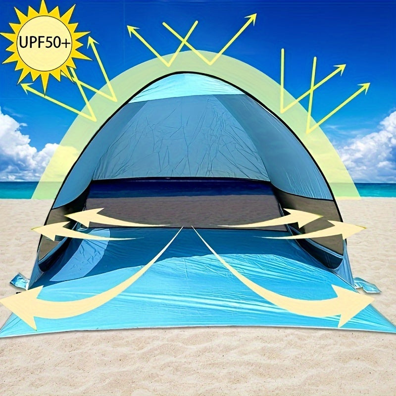 Portable Beach Tent for 2-3 People – UPF 50 Protection and Lightweight Design