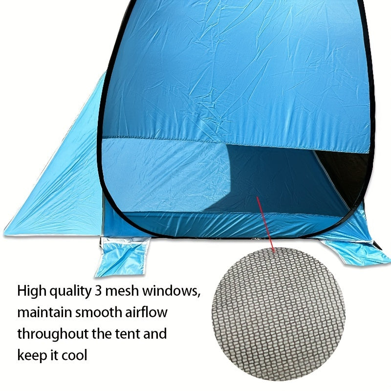 Portable Beach Tent for 2-3 People – UPF 50 Protection and Lightweight Design