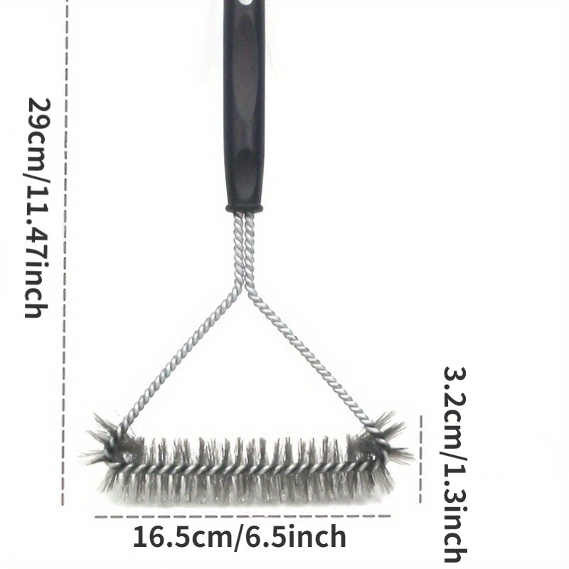 Y-Shaped BBQ Brush with Long Handle – Stainless Steel Cleaning Brush for Thorough Grill Cleaning