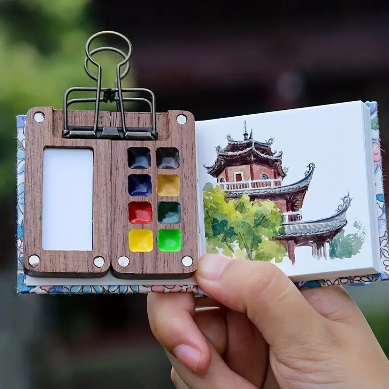 Compact ArtPod Watercolour Set for Creativity on the Go