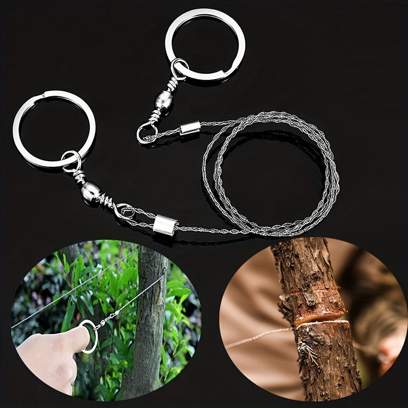 Multifunctional Stainless Steel Wire Saw – Essential Survival Tool for Camping and Outdoor Adventures
