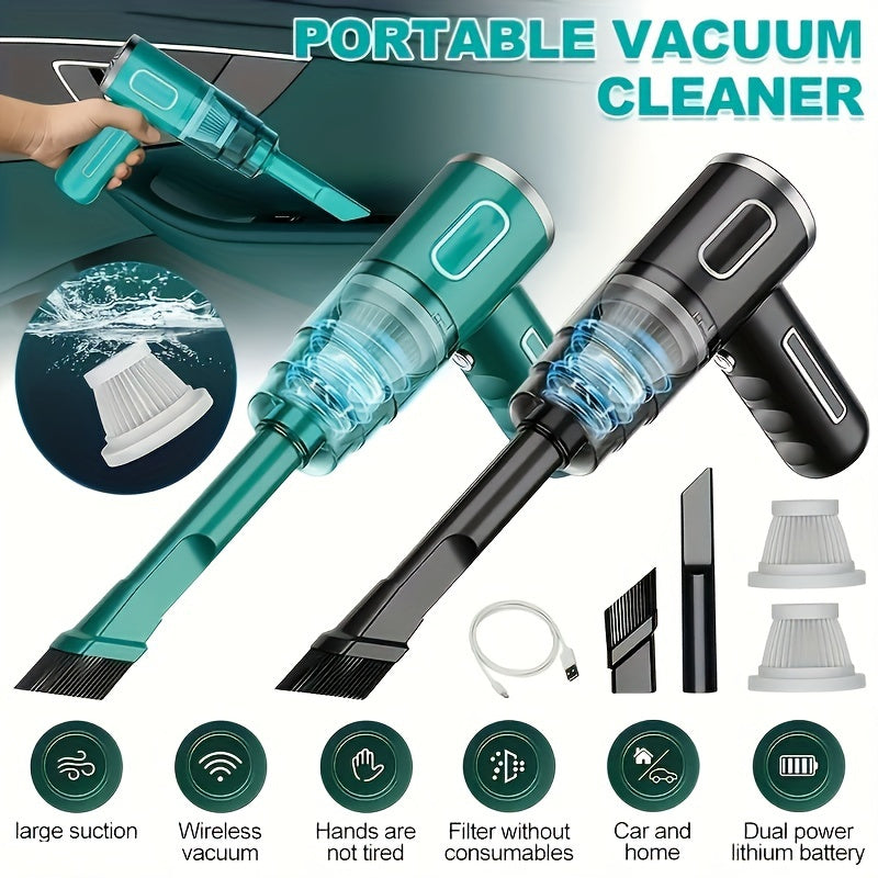 PowerClean - Portable USB Rechargeable Vacuum Cleaner for Car and Home