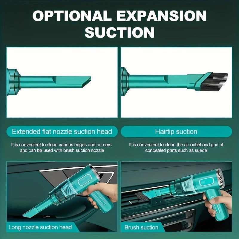 PowerClean - Portable USB Rechargeable Vacuum Cleaner for Car and Home