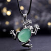 Natural Crystal Frog Meditation Necklace – Gaia