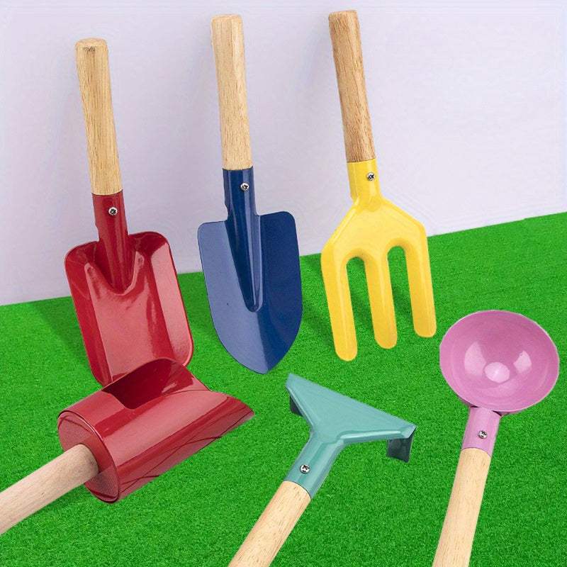 Colourful Children's Garden and Sand Tool Set – Outdoor and Garden Toy Set
