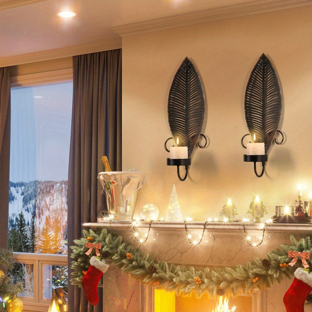 Leaf-Pattern Wall Lamps - Atmospheric Decoration for Any Room