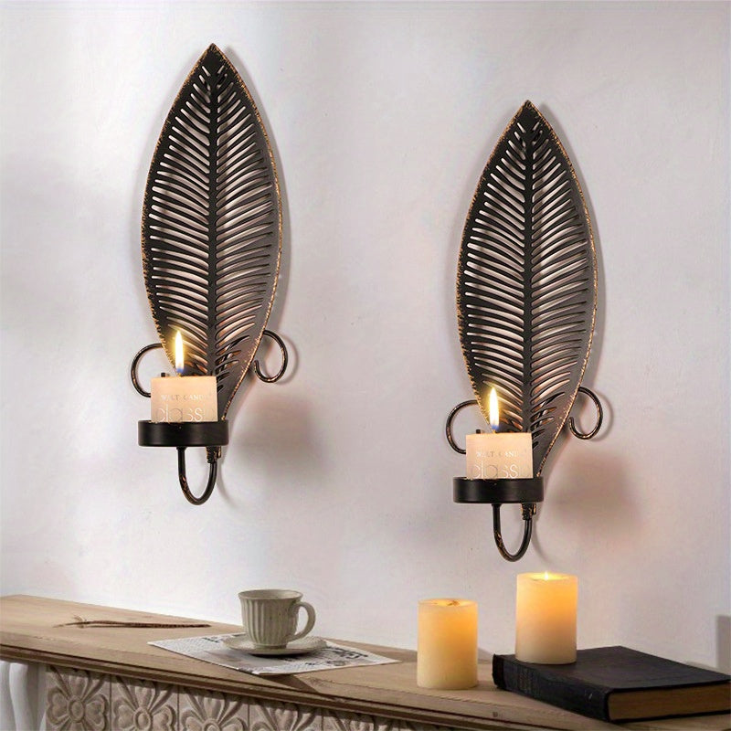 Leaf-Pattern Wall Lamps - Atmospheric Decoration for Any Room