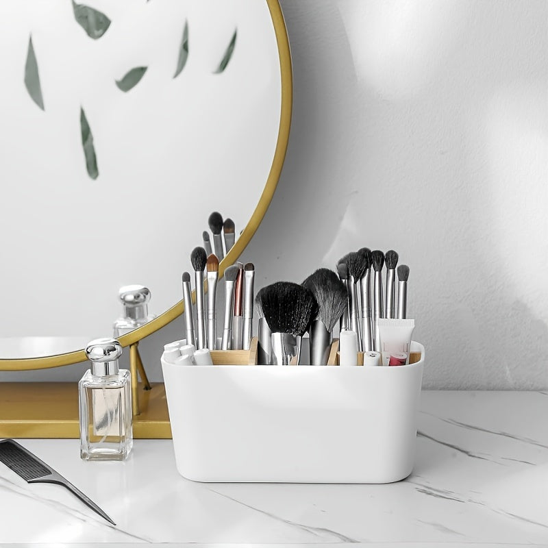 Modern Toothbrush Holder with 5 Compartments – Stylish and Organised for Bathroom Use