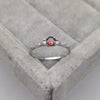 Minimalist Amethyst & Zirconia Ring – Nova