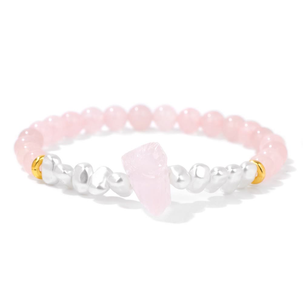 Natural Crystal Bead Bracelet – Eline