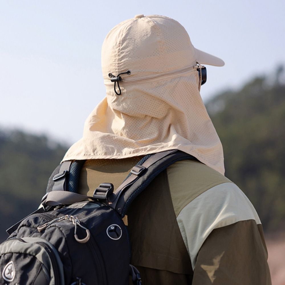 UV-Protective Trucker Hat with Neck Flap - Breathable and Comfortable for Summer Activities