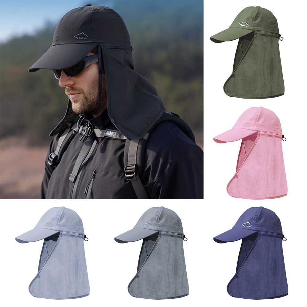 UV-Protective Trucker Hat with Neck Flap - Breathable and Comfortable for Summer Activities