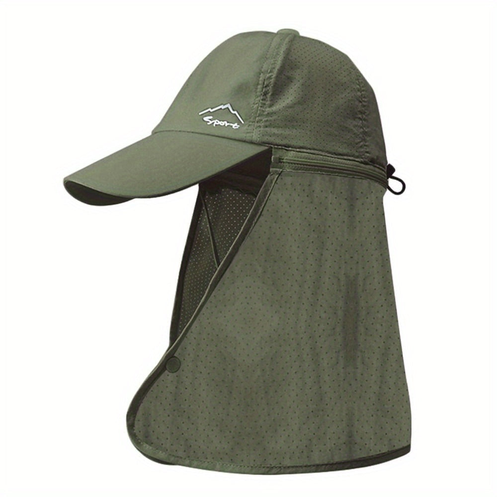 UV-Protective Trucker Hat with Neck Flap - Breathable and Comfortable for Summer Activities