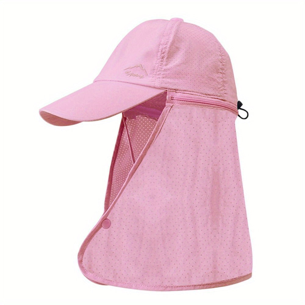 UV-Protective Trucker Hat with Neck Flap - Breathable and Comfortable for Summer Activities