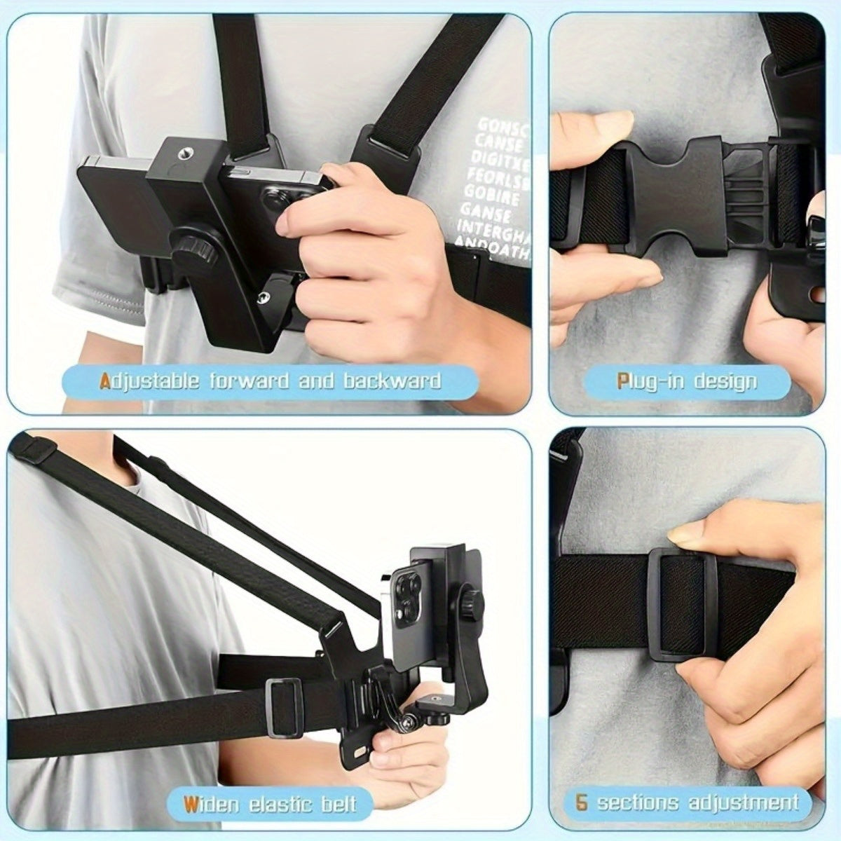 Handsfree Chest Strap - For Easy Filming and Photography