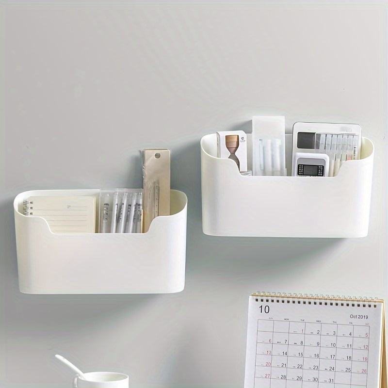 2-Piece Wall Organiser Set – Compact and Handy for Immediate Storage Without Drilling