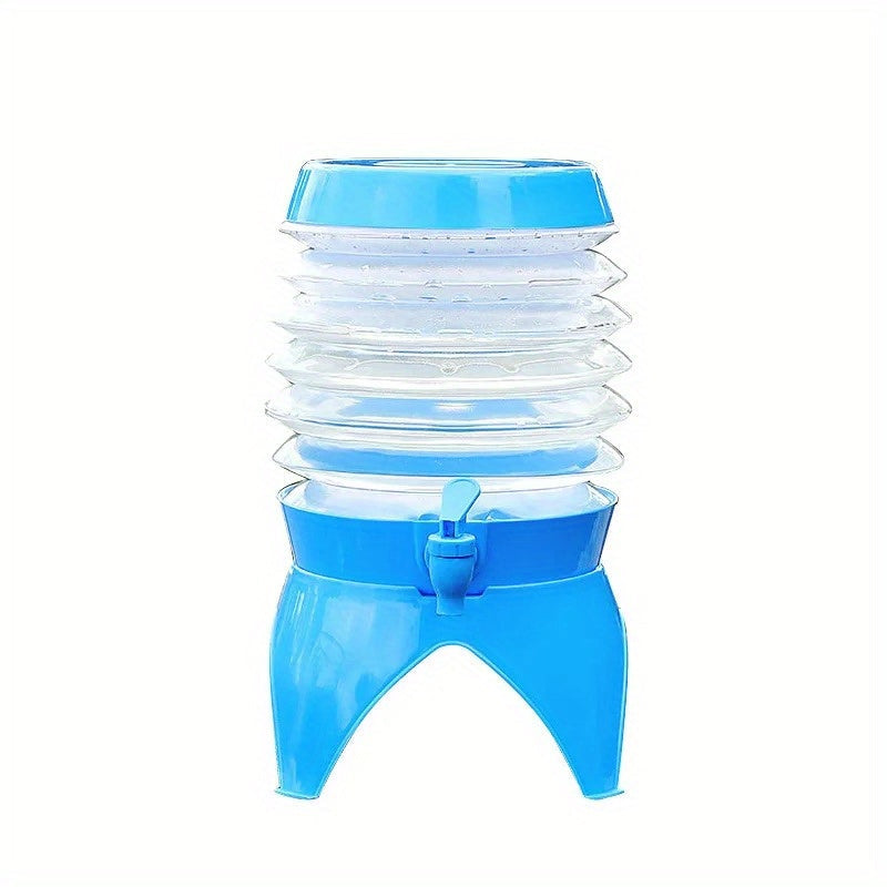 Portable Foldable Water Bucket – 3.5L with Collapsible Tap