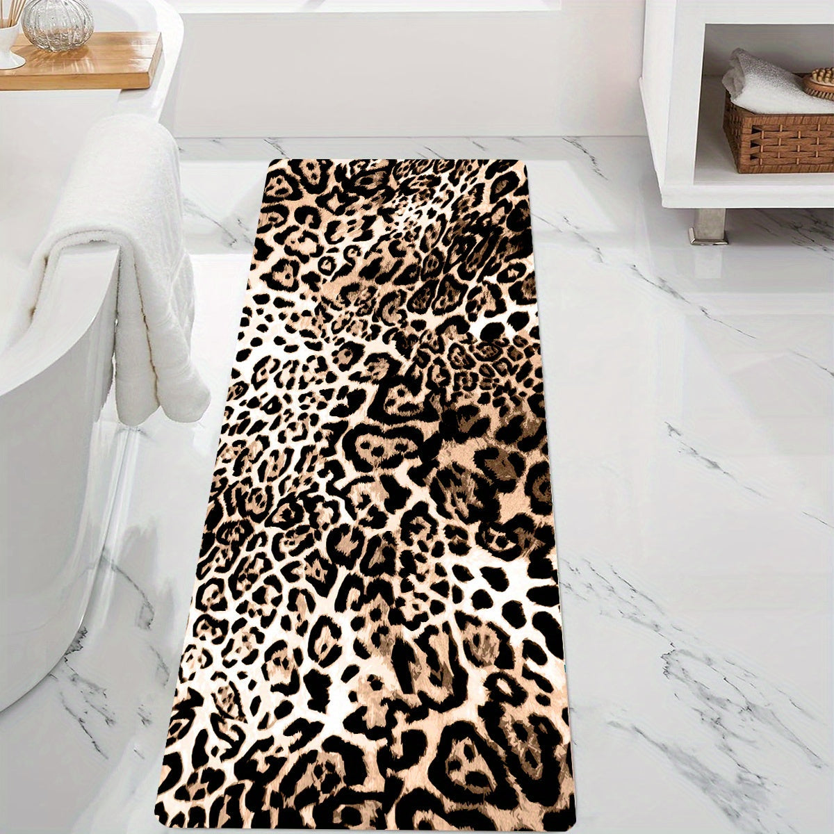 Trendy Animal Print Bath Mat - For Comfort and Style