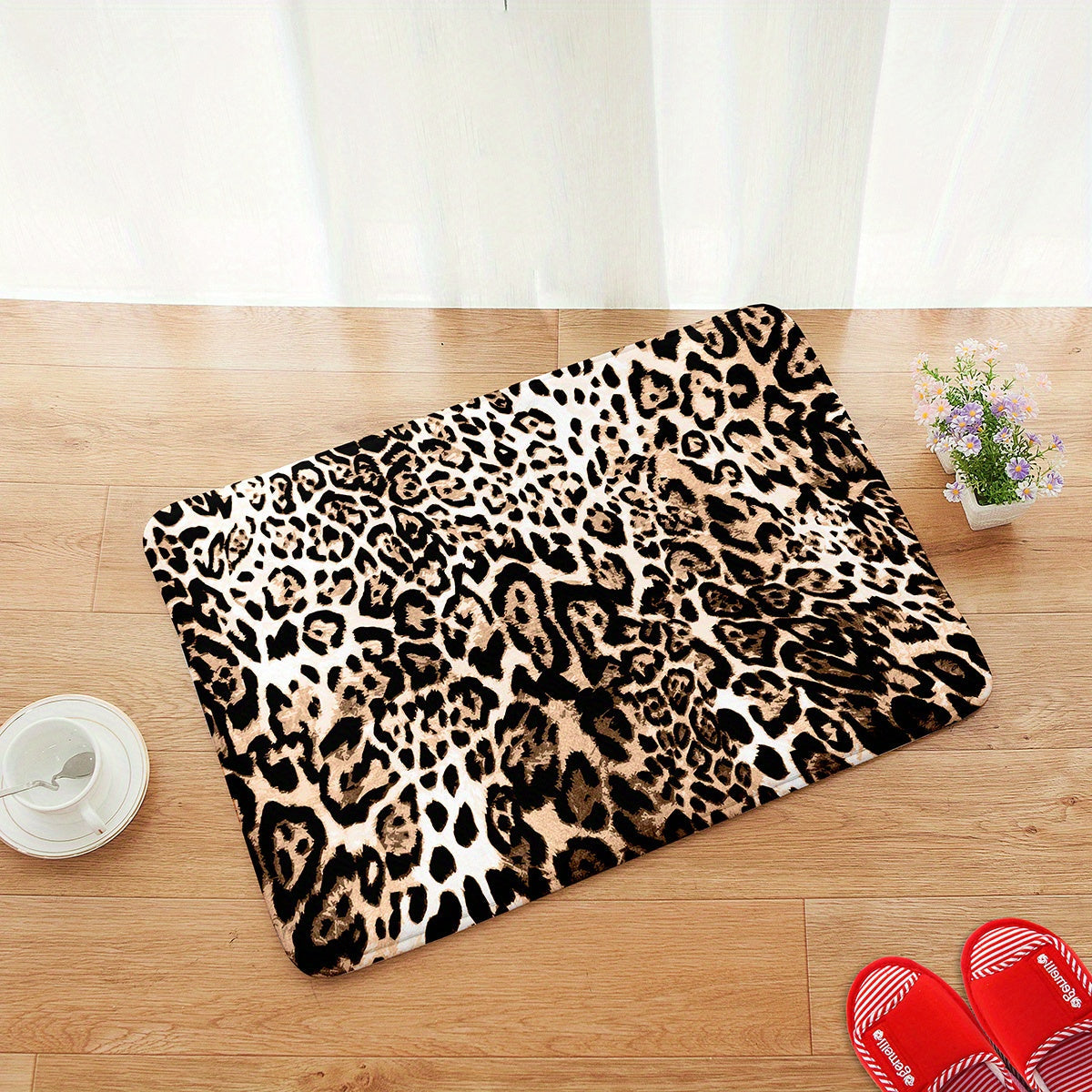 Trendy Animal Print Bath Mat - For Comfort and Style