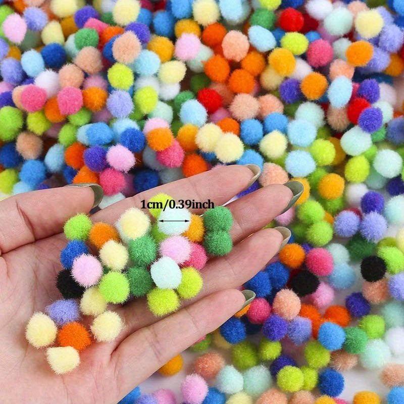 DIY Pom Poms Set – 2000 Pieces for Creative Craft Projects