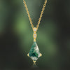 Moss Agate and White Zircon Jewellery Set – Lana