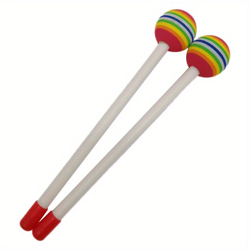 Lollipop Drum Playset - Colourful Musical Learning Maracas for Children