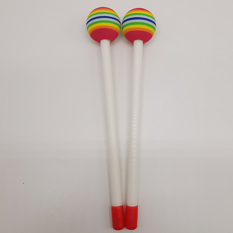 Lollipop Drum Playset - Colourful Musical Learning Maracas for Children