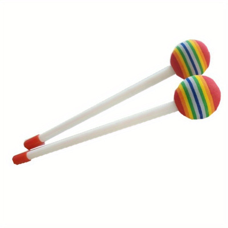 Lollipop Drum Playset - Colourful Musical Learning Maracas for Children