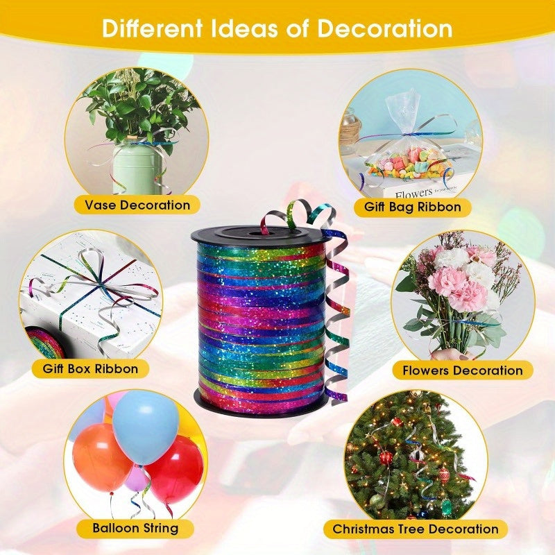 Holographic Curling Ribbon Set – Perfect for Party Decorations and Gift Wrapping