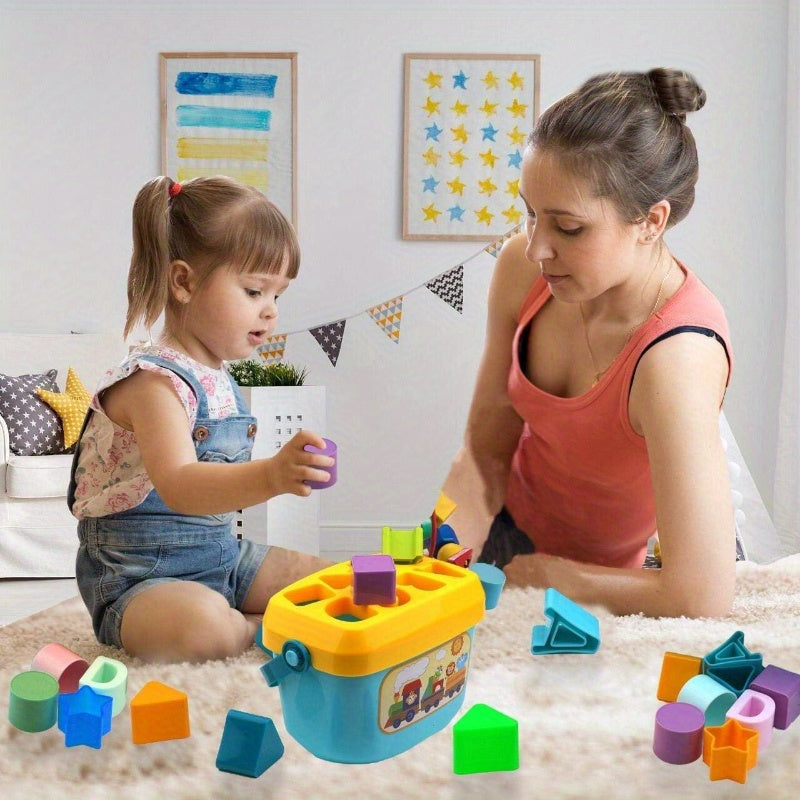 Educational Play Fun with the Colourful Shape Sorter - Discover and Learn Through Play