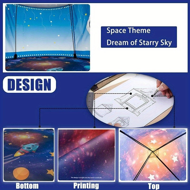 Galaxy Explorer Pop-up Play Tent - Space Theme for Outdoors and Indoors