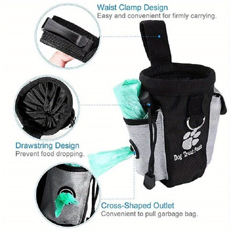 Dog Treat Pouch with Waste Bag Dispenser – Ideal for Training and Walking