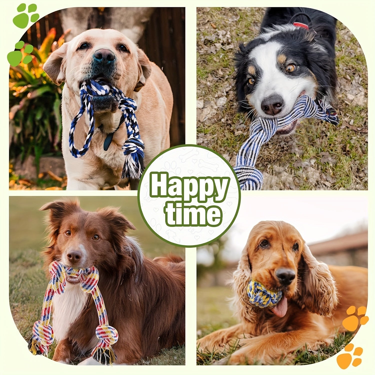 4-Piece Dog Toy Set – Ideal for Chewing, Biting, and Playtime