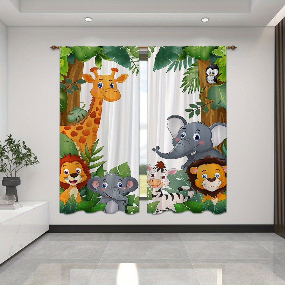 Jungle Animal Curtains - Create a Cheerful Sleep Environment