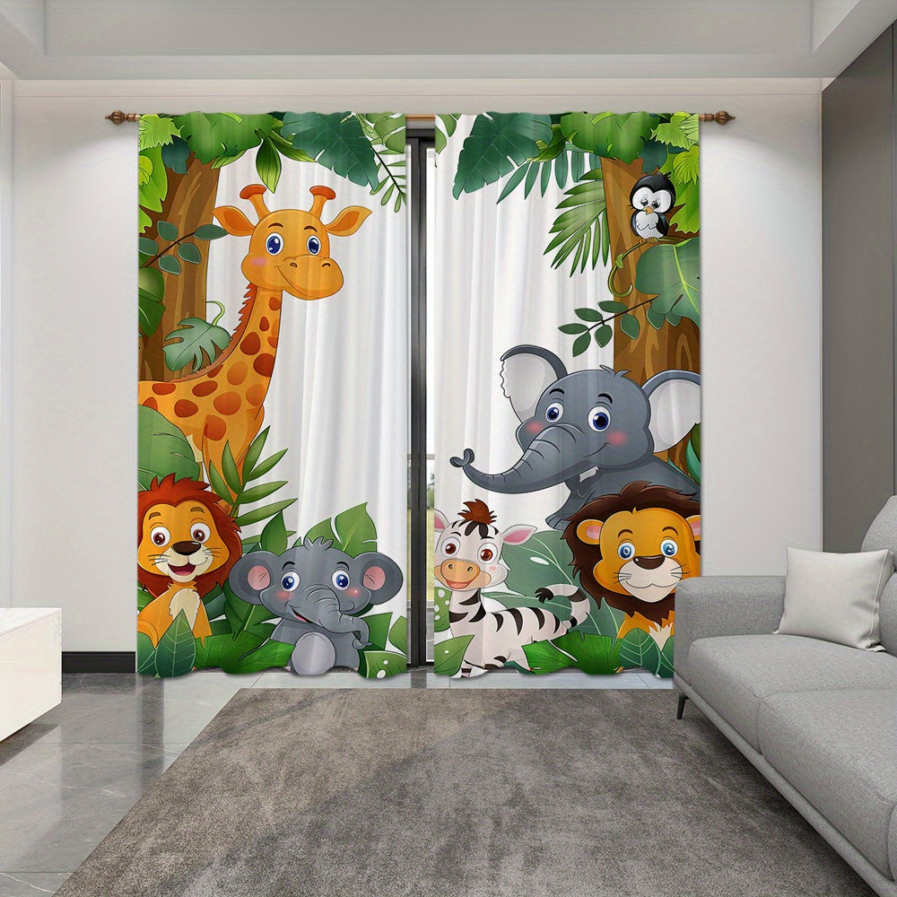 Jungle Animal Curtains - Create a Cheerful Sleep Environment