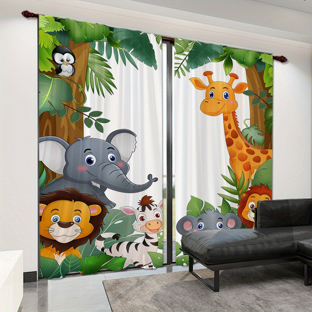 Jungle Animal Curtains - Create a Cheerful Sleep Environment