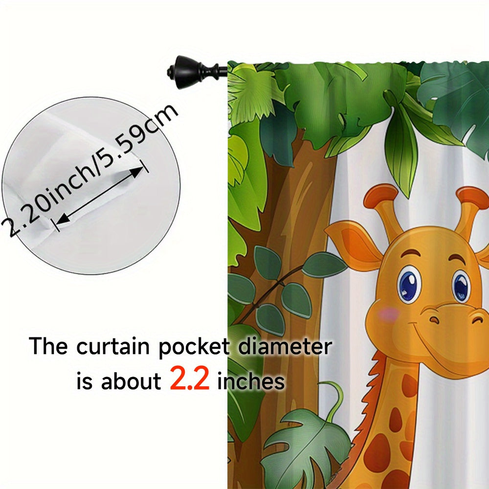 Jungle Animal Curtains - Create a Cheerful Sleep Environment