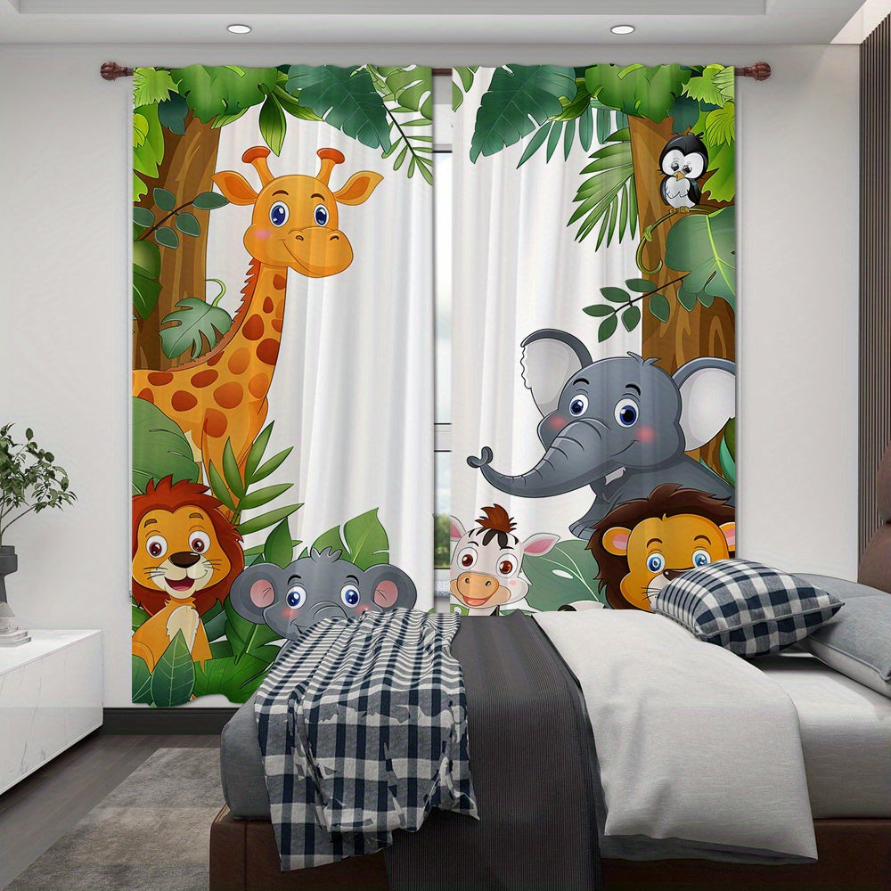 Jungle Animal Curtains - Create a Cheerful Sleep Environment