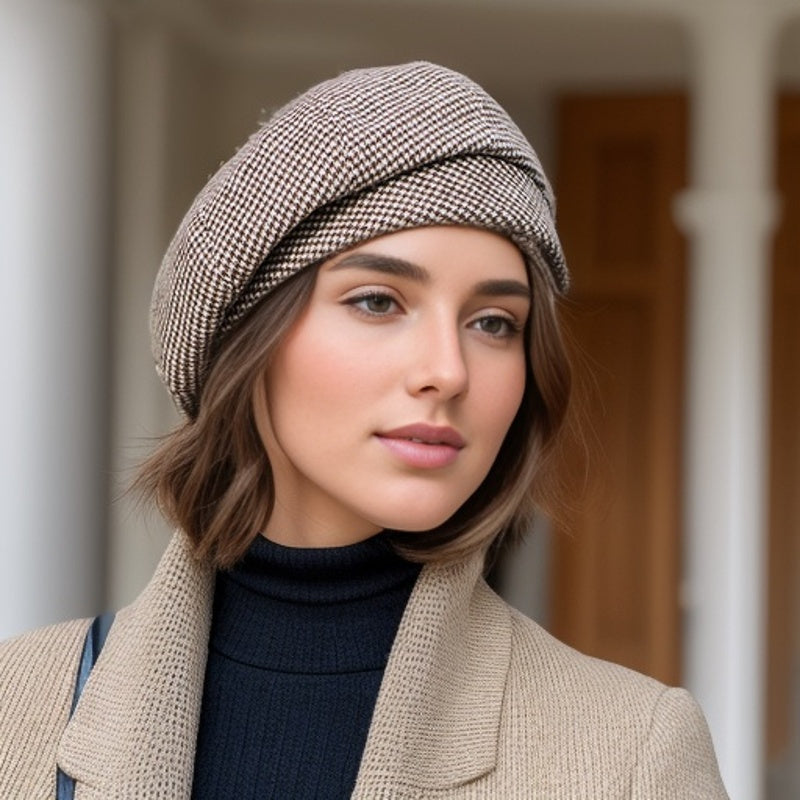 Sophie Retro Beret – Stylish Winter Hat for Cold Days