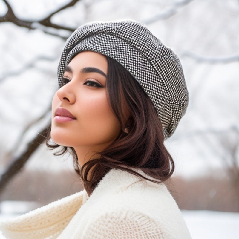 Sophie Retro Beret – Stylish Winter Hat for Cold Days