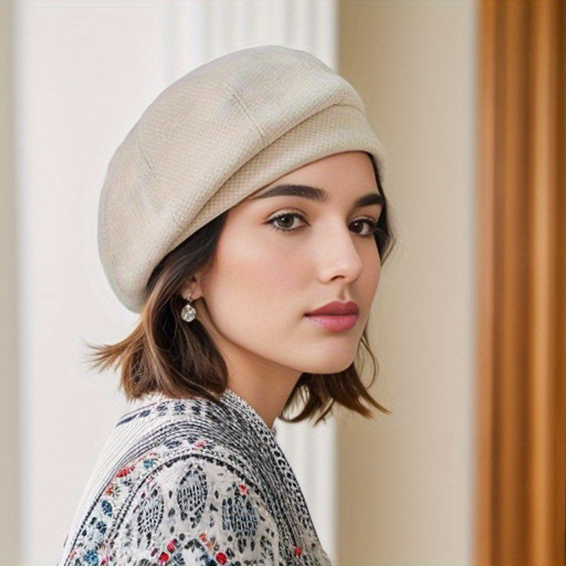 Sophie Retro Beret – Stylish Winter Hat for Cold Days
