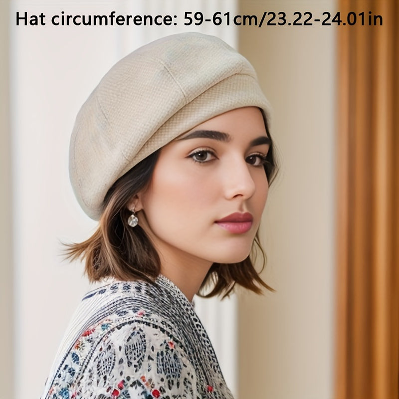 Sophie Retro Beret – Stylish Winter Hat for Cold Days
