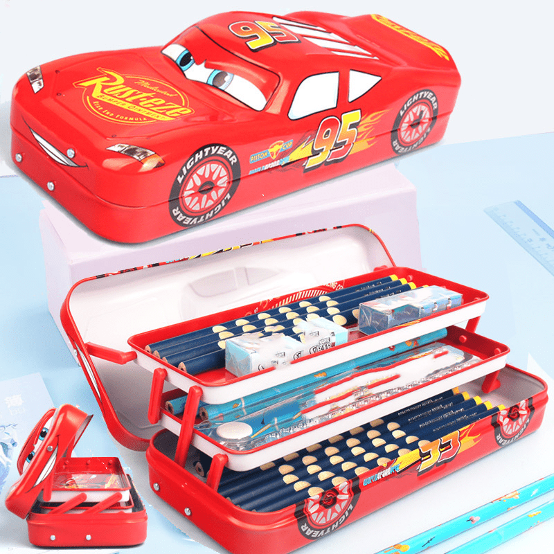Lightning McQueen Pencil Case - Fun and Organisation for School