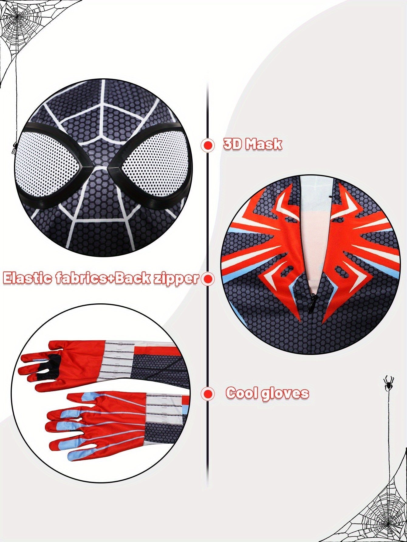 HeroFlex Spider Hero Children's Costume – Perfect for Adventurous Dress-Up Parties